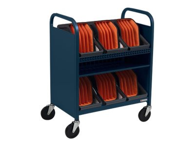 Bretford Cube Transport TVCT30CAD cart - for 30 tablets / notebooks - with caddies - topaz