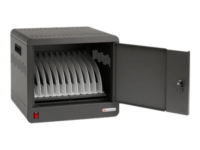 Bretford Cube Micro Station TVS10PAC-PM - meuble de rangement - pour 10 ordinateurs portables / tablettes - platine