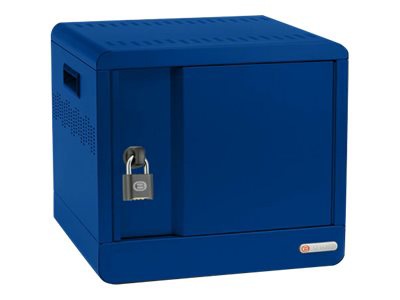 Bretford Cube Micro Station Pre-Wired TVS10USBC cabinet unit - for 10 notebooks/tablets - royal blue