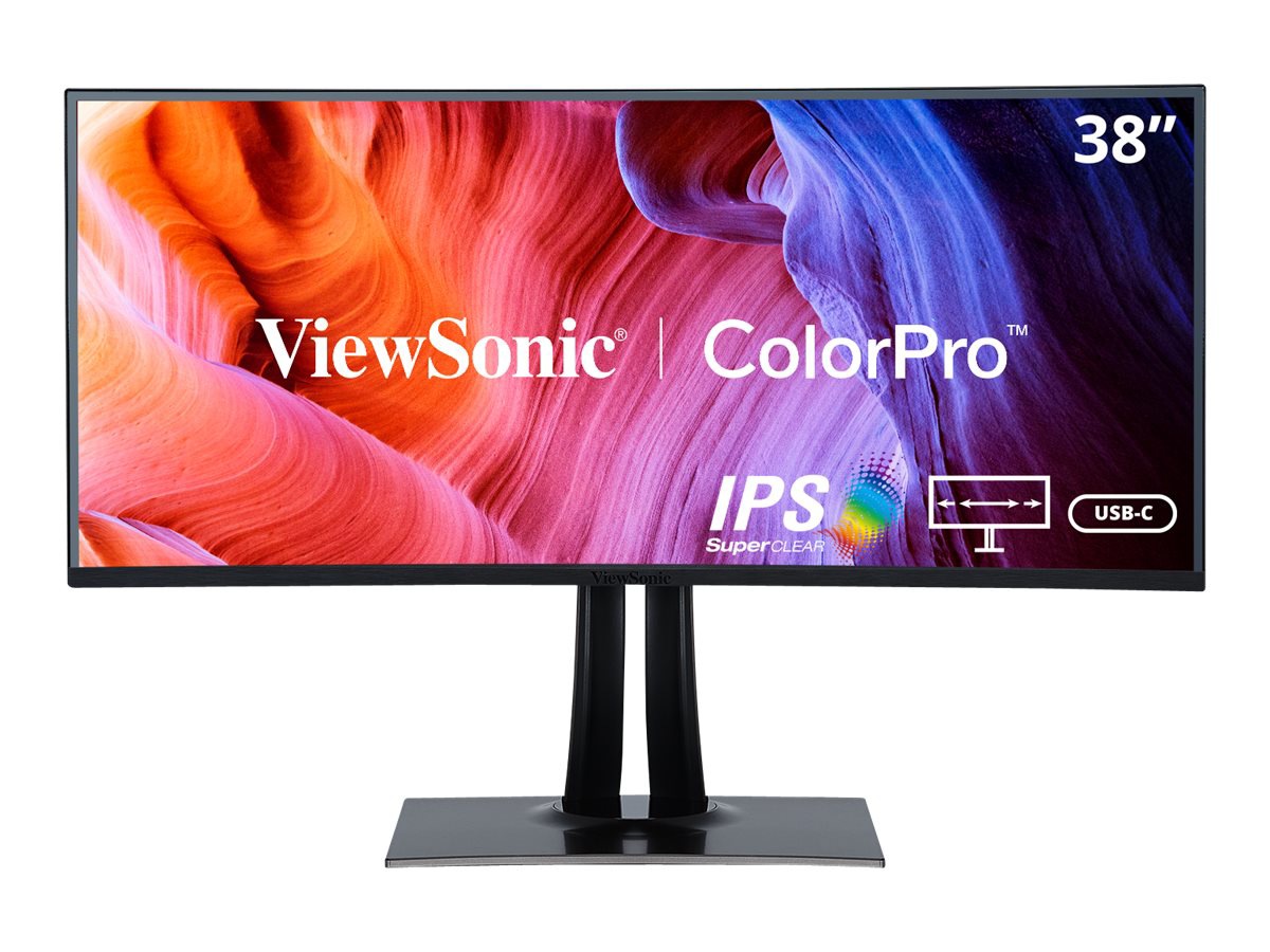 ViewSonic ColorPro VP3881a - WQHD+ Curved 21:9 Monitor with sRGB, HDR10 Support, USB-C, HDMI, USB, DP - 300 cd/m� - 38"