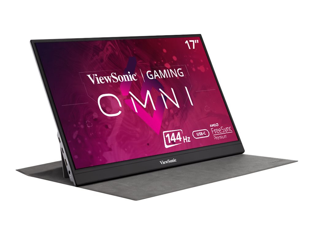 ViewSonic VX1755 - 1080p Portable Monitor 144Hz, AMD FreeSync Premium, 60W USB-C, Mini HDMI - 250 cd/m - 17"