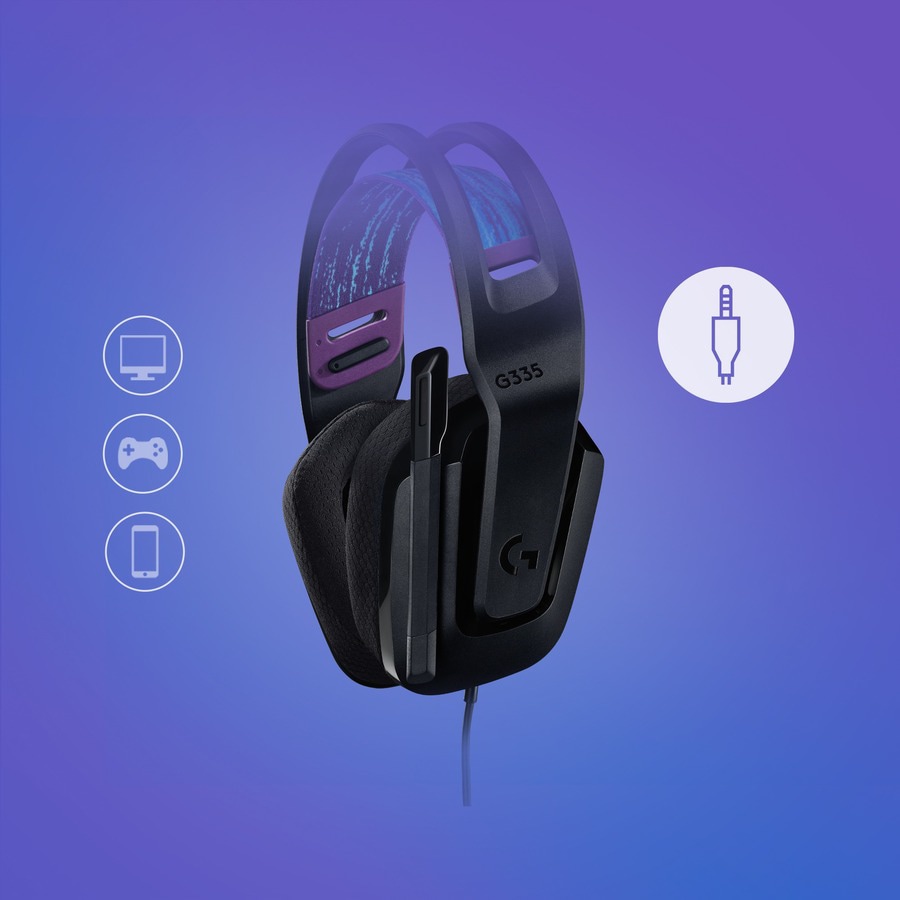 Thumbnail 4 of 11 for Logitech G335 Wired Gaming Headset - Black
