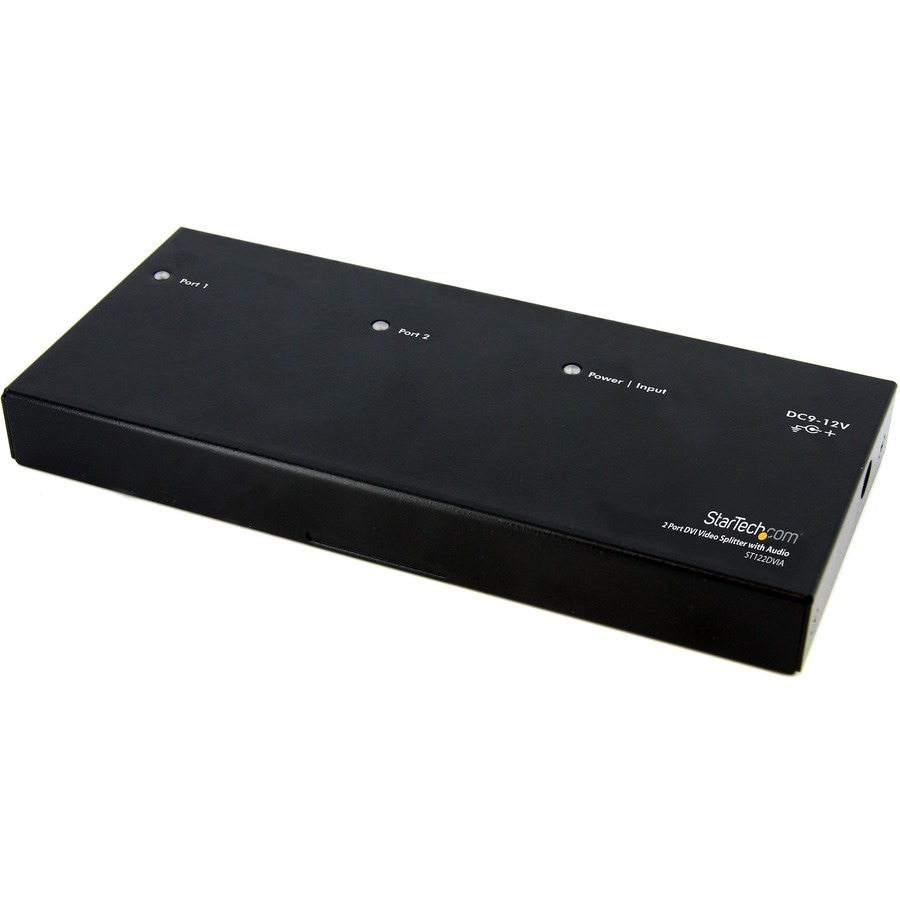 StarTech.com 2 Port DVI Video Splitter with Audio - DVI Splitter with Audio