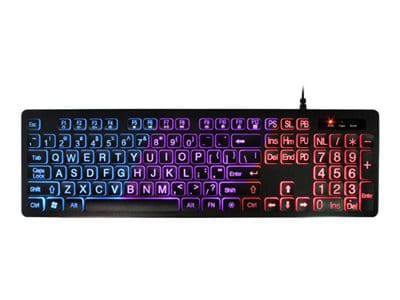 Aluratek Large Print Tri-color - keyboard