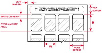 Brady Laser Printable Labels