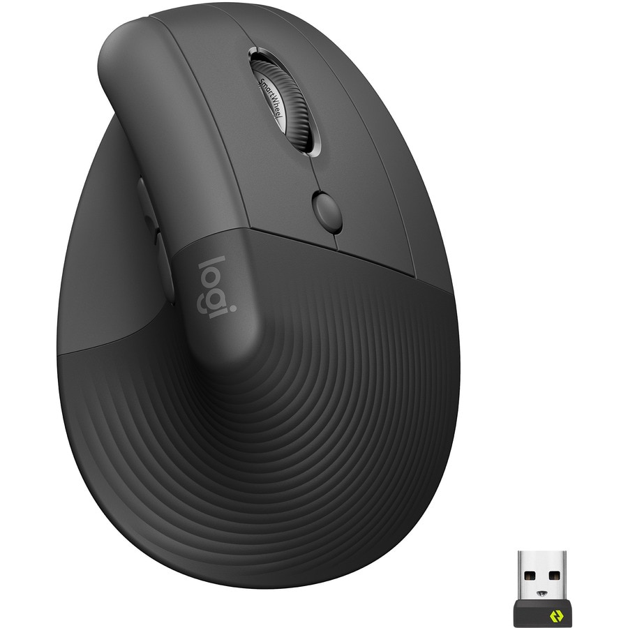 Logitech Lift Vertical Ergonomic Mouse - vertical mouse - Bluetooth, 2.4 GH