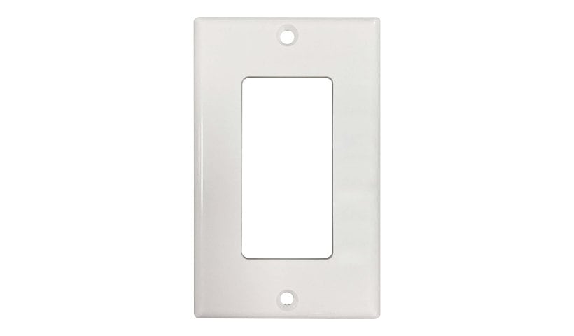 Tripp Lite Safe-IT Single-Gang Antibacterial Wall Plate, Decora Style, Ivory, TAA - faceplate - TAA Compliant