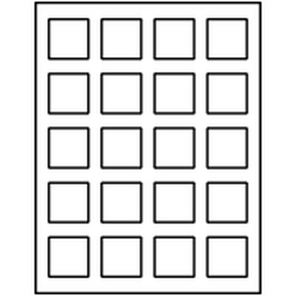 Avery Weight-Tronix 1.5"x1.5" Blank Square Labels