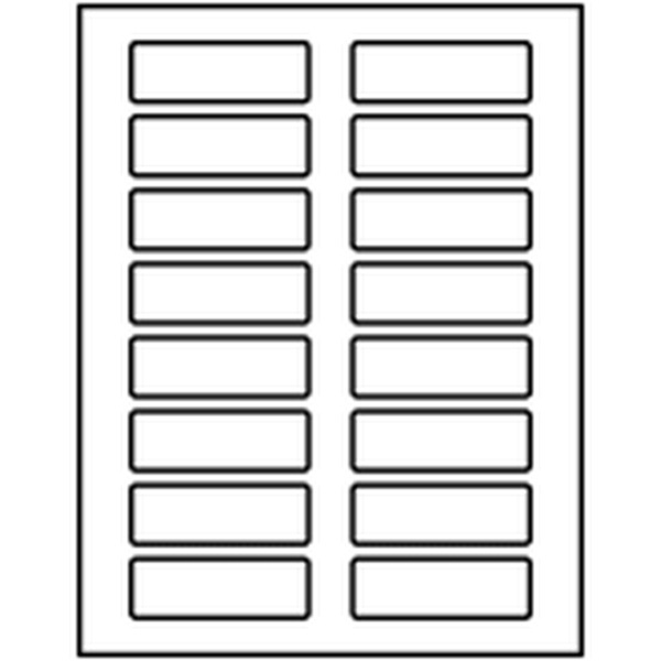 Avery Weight-Tronix 1"x3" Blank Rectangle Labels for Presta 69732 Template
