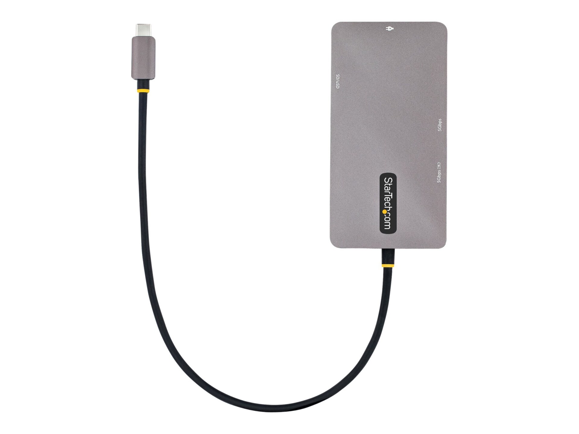 StarTech.com USB C Multiport Adapter, 4K Dual HDMI, 5Gbps USB Hub, 100W PD