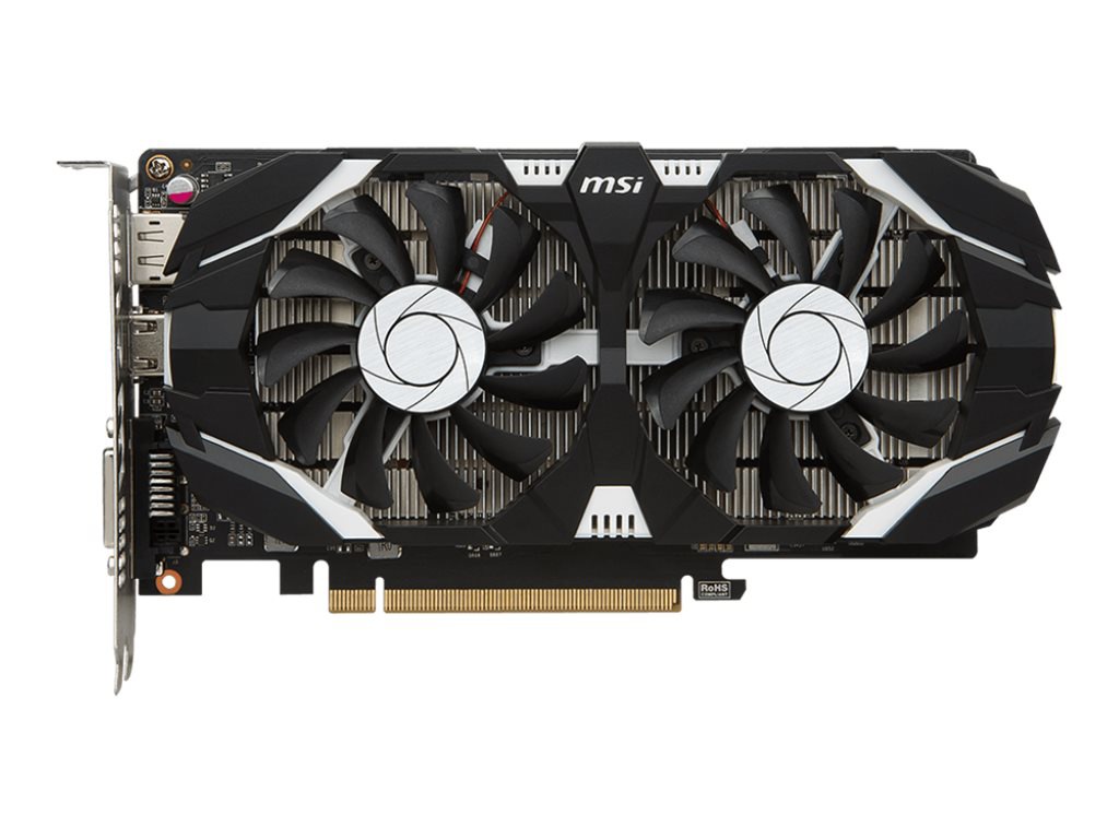 MSI GTX 1050 TI 4GT OC - graphics card - GF GTX 1050 Ti - 4 GB