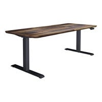 Vari - sit/standing desk - rectangular - reclaimed wood