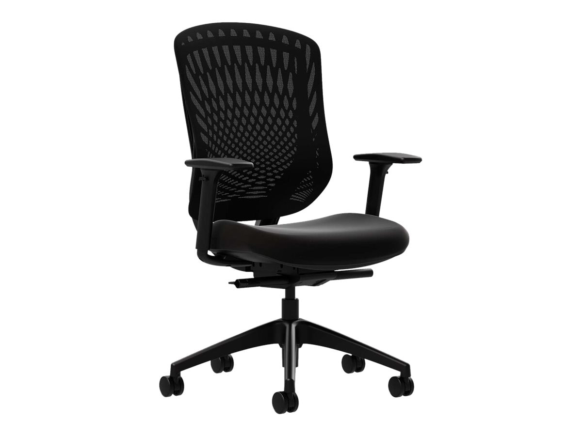 VARI - chair - mesh, memory foam, cooling gel, high-density polyurethane foam - black