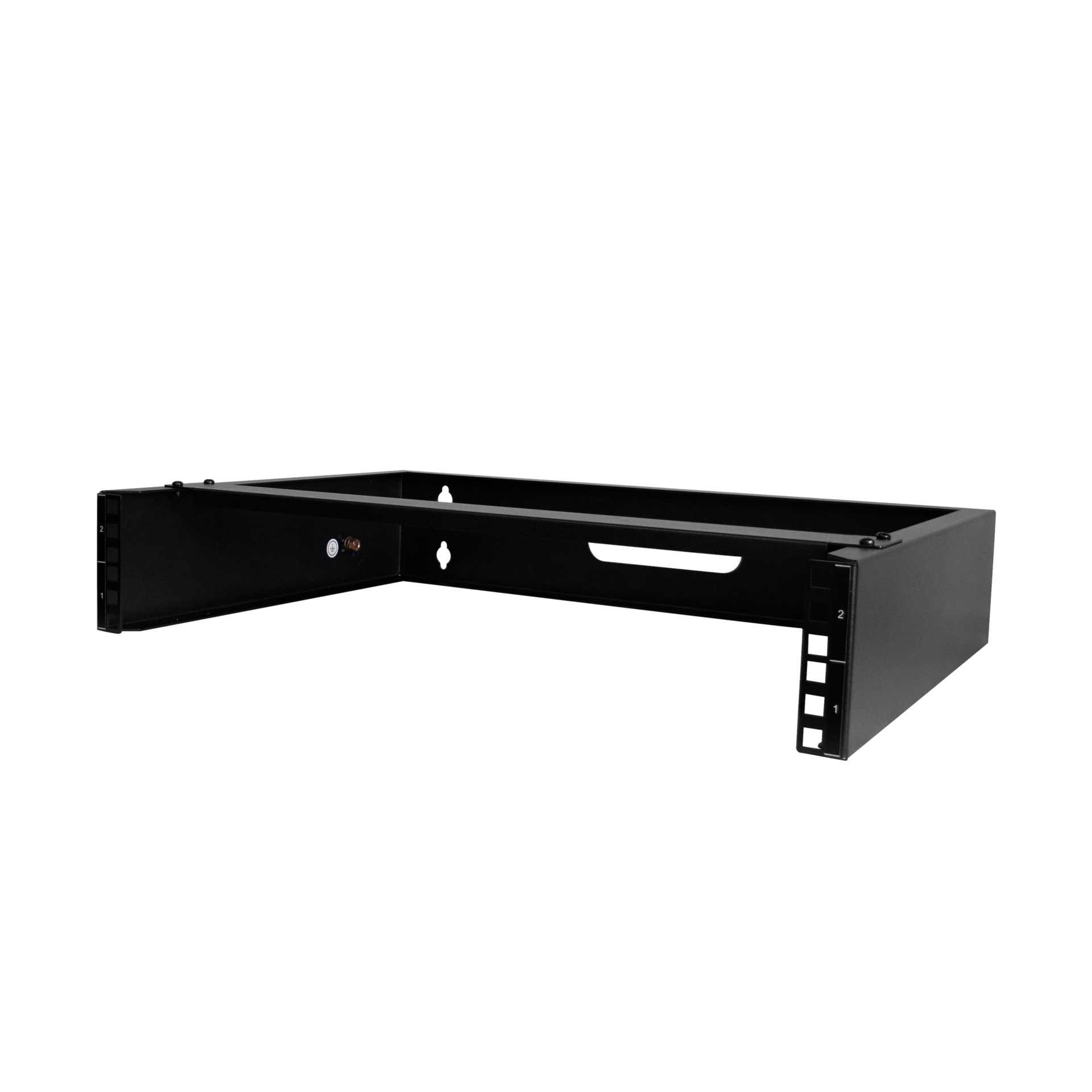 StarTech.com 2U Wall Mount Rack, 14in Deep, 19 inch Wall Mount Network Rack