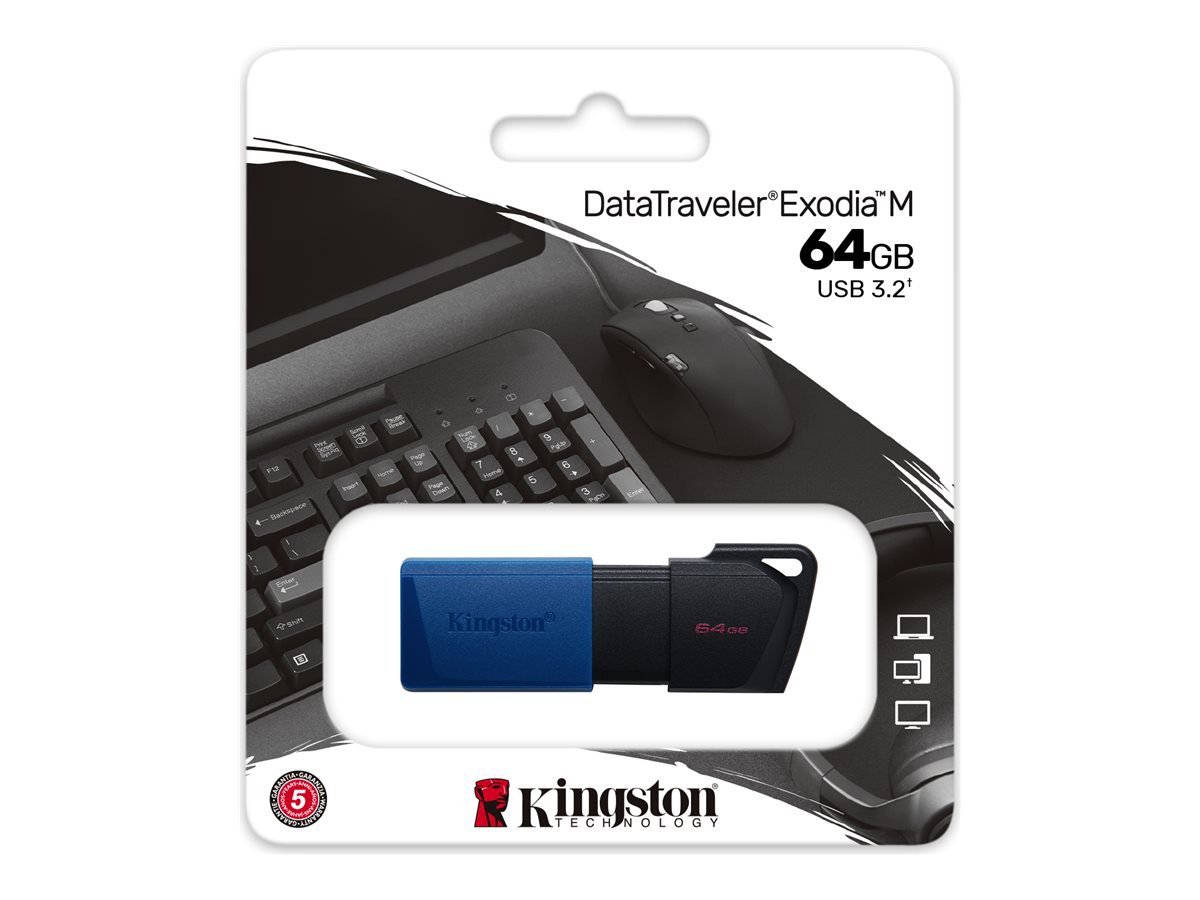 Thumbnail 3 of 5 for Kingston DataTraveler Exodia M - USB flash drive - 64 GB