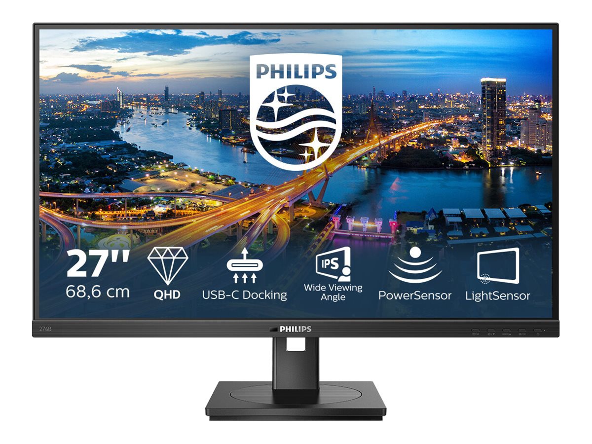 Philips B-Line 276B1 27" Class WQHD LED Monitor - 16:9 - Textured Black