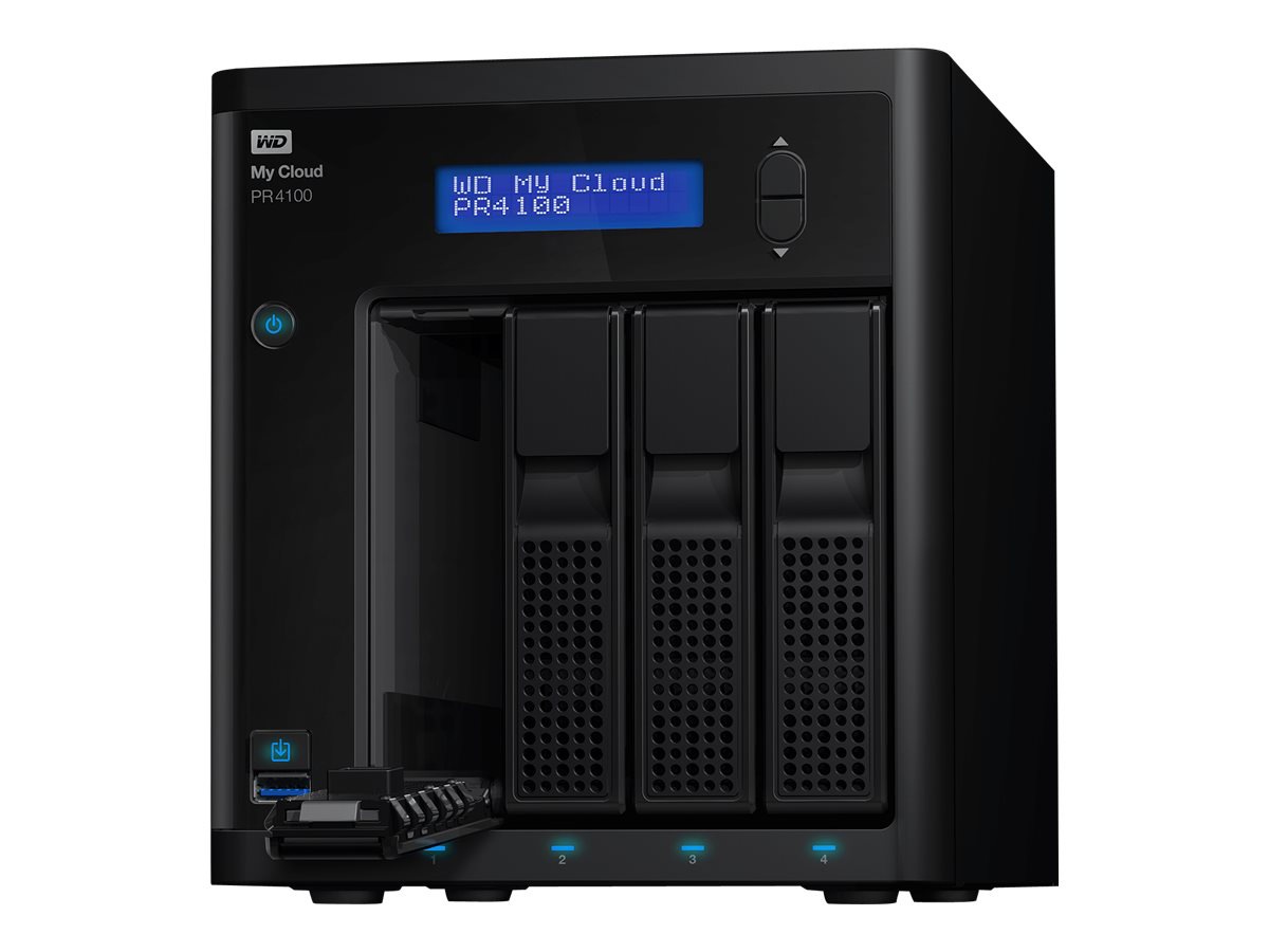 WD My Cloud PR4100 WDBNFA0720KBK - Pro Series - NAS server - 72 TB