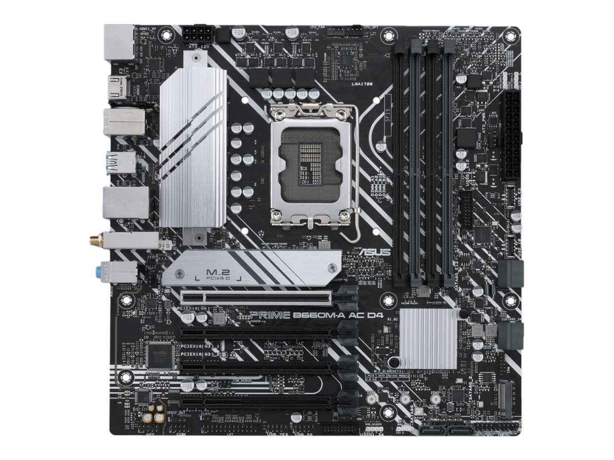ASUS PRIME B660M-A AC D4 - motherboard - micro ATX - LGA1700 Socket - B660