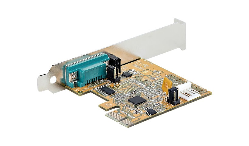 StarTech.com 1-Port PCI Express Serial Card, PCIe to RS232 (DB9) Serial Interface Card, 16C1050 UART, COM Retention, Low