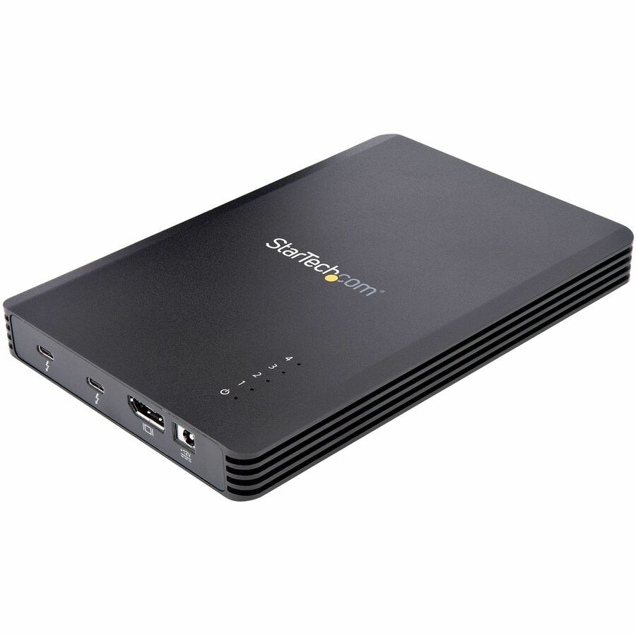 StarTech.com 4 Bay Thunderbolt 3 NVMe Enclosure, For M.2 NVMe SSD Drives, 1x DisplayPort Video and 2x TB3 TAA