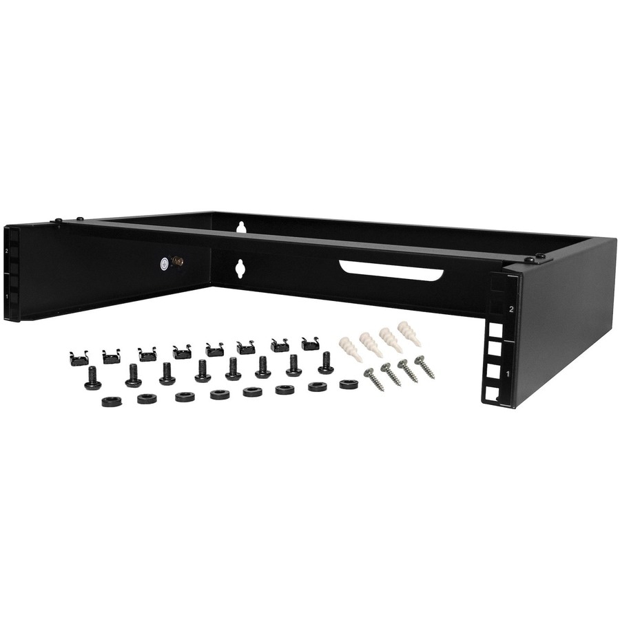 StarTech.com 2U Wall Mount Rack, 14in Deep, 19 inch Wall Mount Network Rack