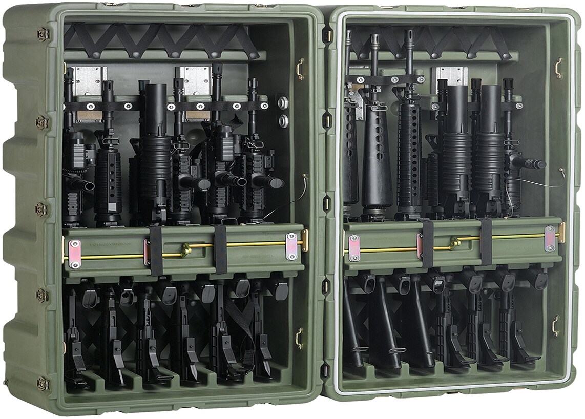 Pelican Rifle Case for M4 16" Barrel - 12 Pack