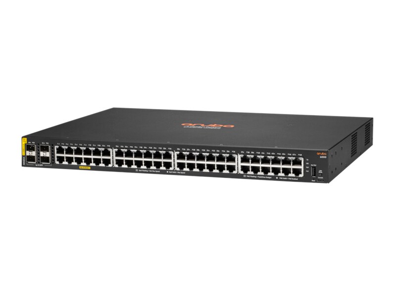 HPE Aruba 6000 48G Class4 PoE 4SFP 370W Switch - switch - 48 ports - managed - rack-mountable