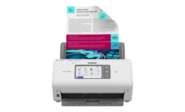 brother ADS-4700W スキャナー Brother ADS-4700W - document scanner - desktop - USB 3.0, LAN, Wi