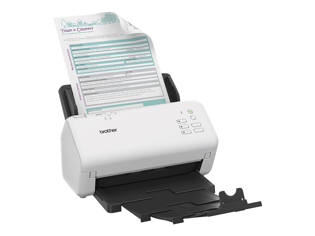 Thumbnail 2 of 12 for Brother ADS-4300N - document scanner - duplex - desktop - USB 3.0, LAN