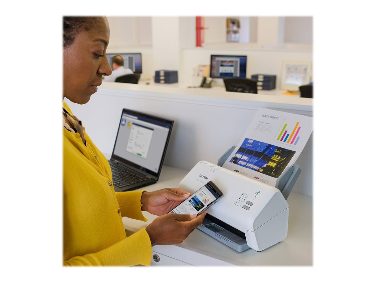 Thumbnail 6 of 12 for Brother ADS-4300N - document scanner - duplex - desktop - USB 3.0, LAN