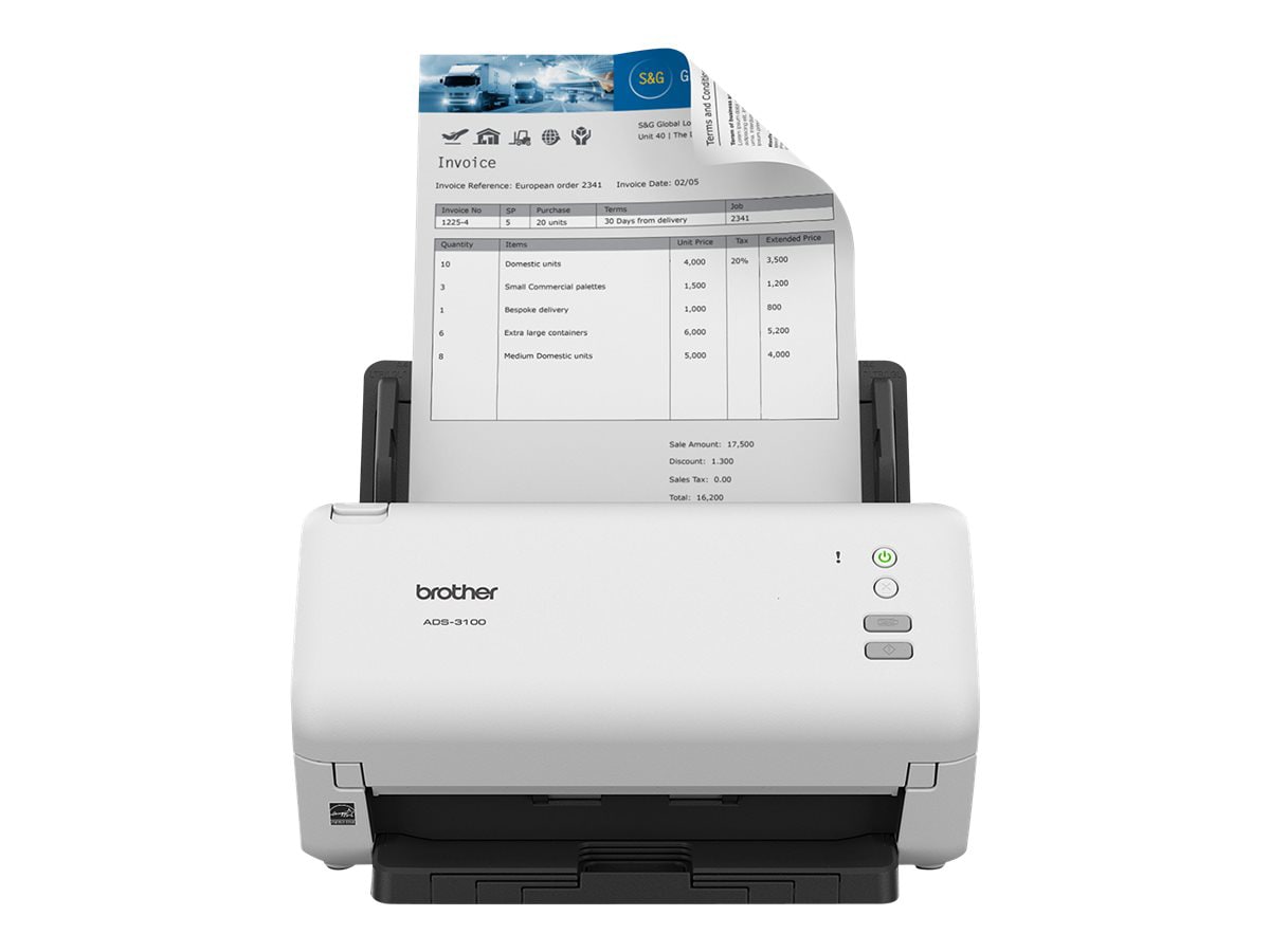 Brother ADS-3100 - document scanner - desktop - USB - ADS3100 - Document Scanners - CDW.com