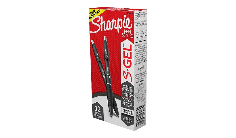 Sharpie S-Gel - rollerball pen - black (pack of 12)