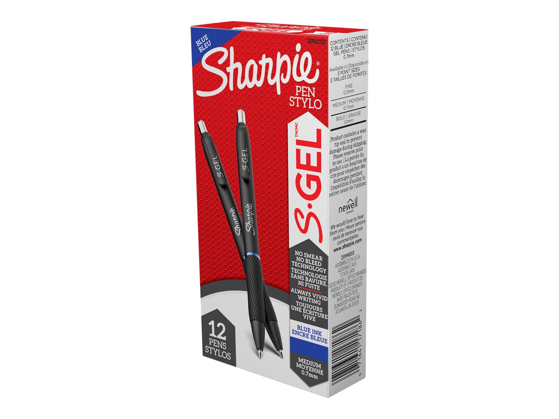 Sharpie S-Gel - rollerball pen - blue (pack of 12)