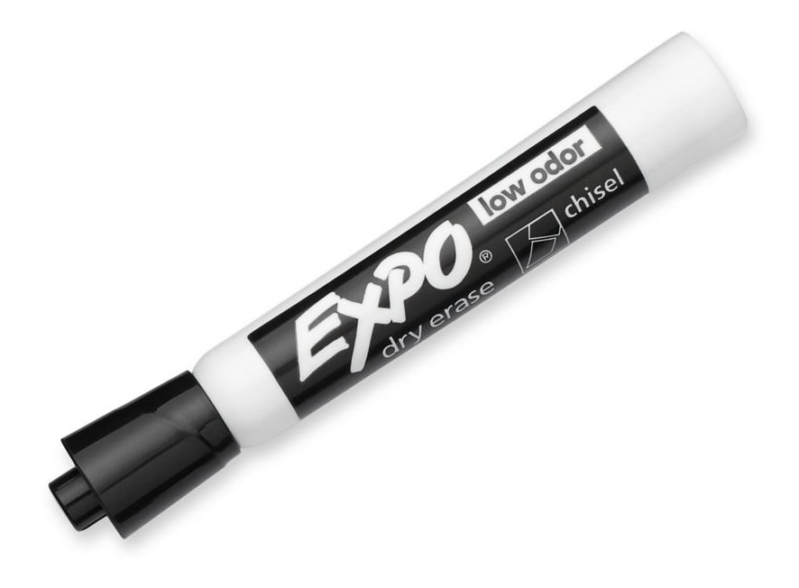 Low Odor Chisel Tip Dry Erase Markers made In USA