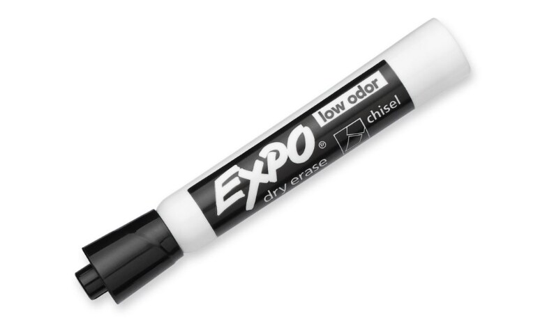 Expo Low Odor Dry Erase Markers - Fine Point Type - Black - 1