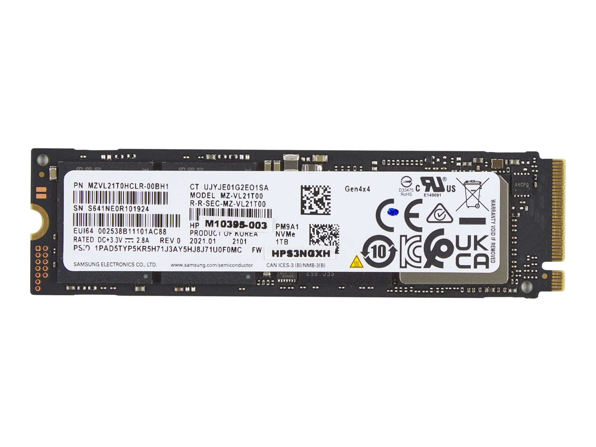 HP 1TB PCIe 4x4 NVMe M.2 Solid State Drive