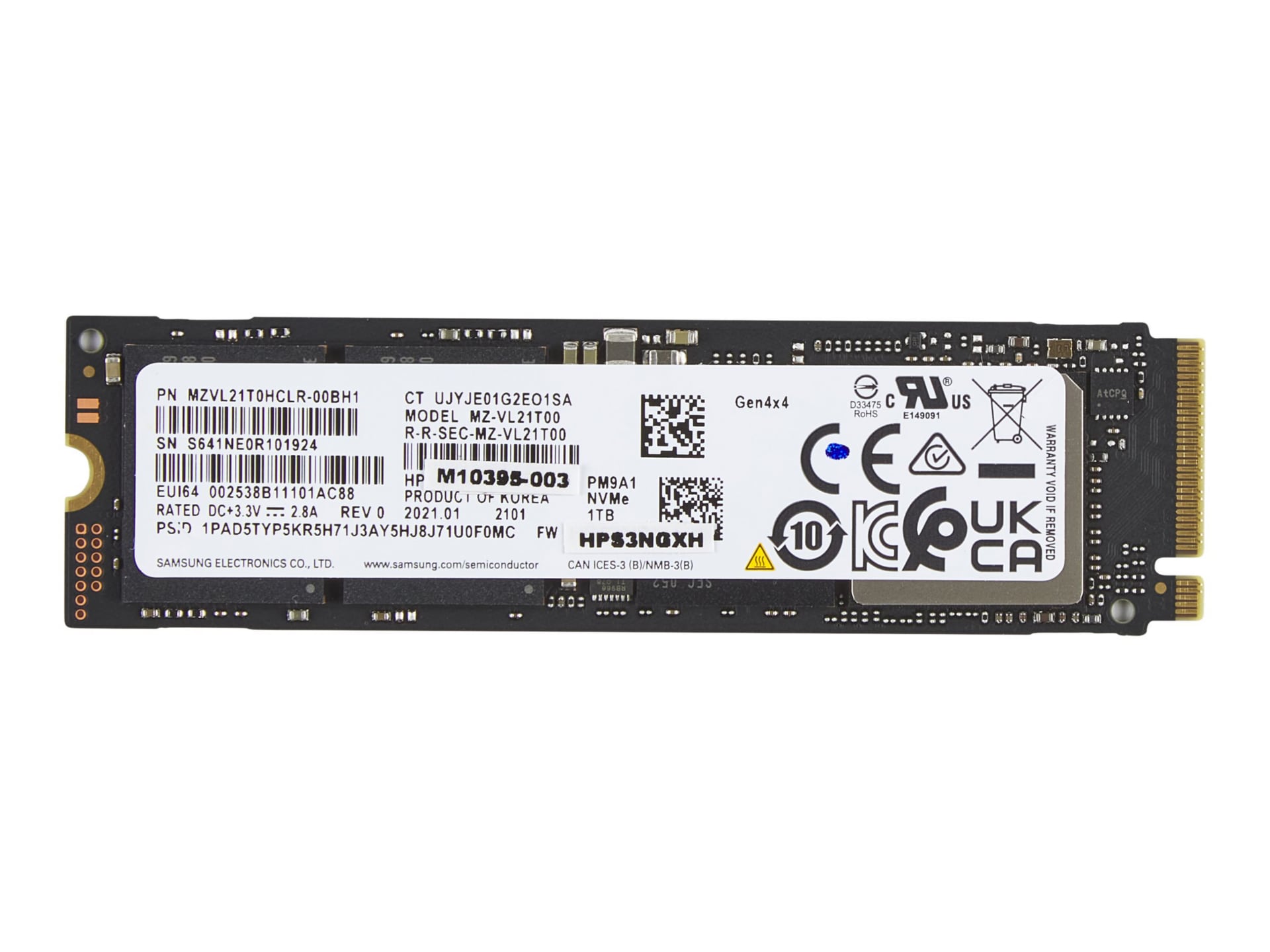 HP 1 TB Solid State Drive - M.2 Internal - PCI Express NVMe (PCI Express NVMe 4.0 x4)