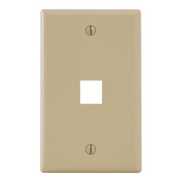 ICC - faceplate - classic - 1 gang - ivory (pack of 25)
