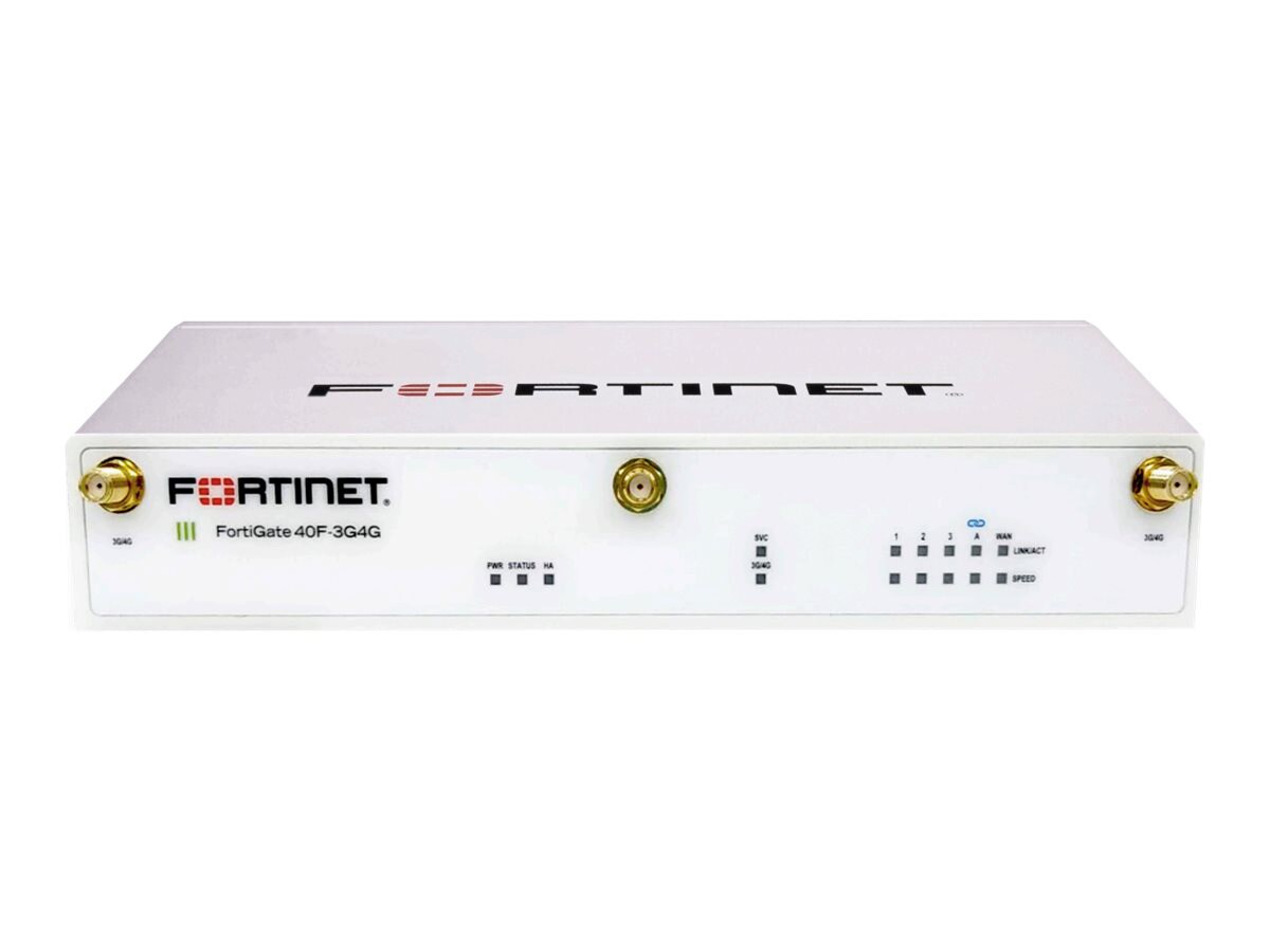 Fortinet FortiWiFi 40F-3G4G - security appliance - Wi-Fi 5 - with 3 years F