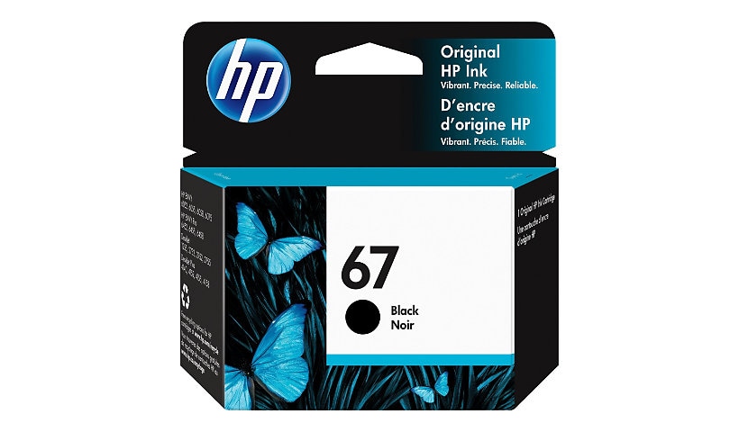 HP 67 - pigmented black - original - ink cartridge