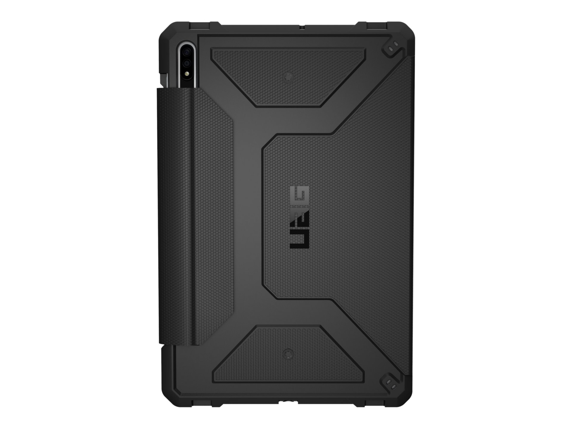 UAG Case for Samsung Galaxy Tab S8 (11-in)(SM-X700 & SM-X706) - Metropolis Black - flip cover for tablet