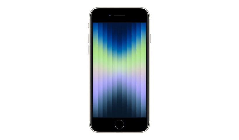 Apple iPhone SE (3rd generation) - lumière des étoiles - 5G smartphone - 128 Go - GSM