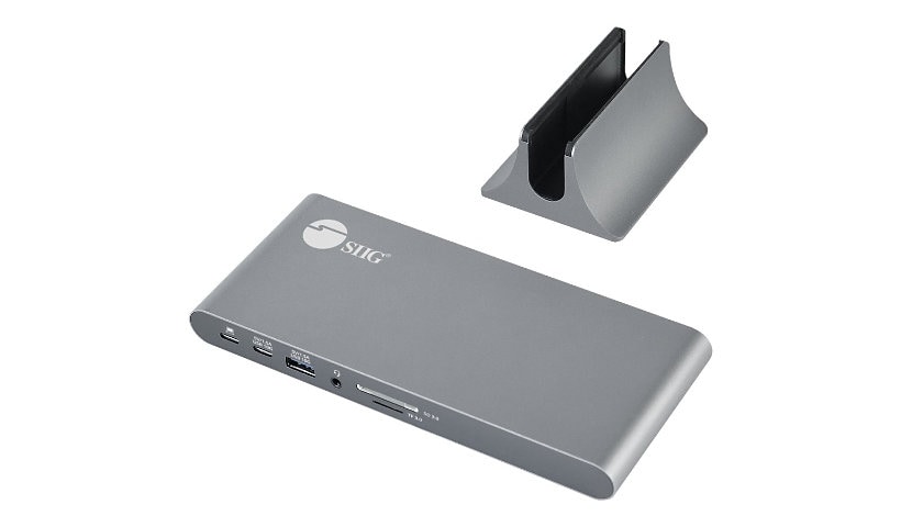 SIIG USB-C Dual Video MST Docking Station with PD Charging - docking statio