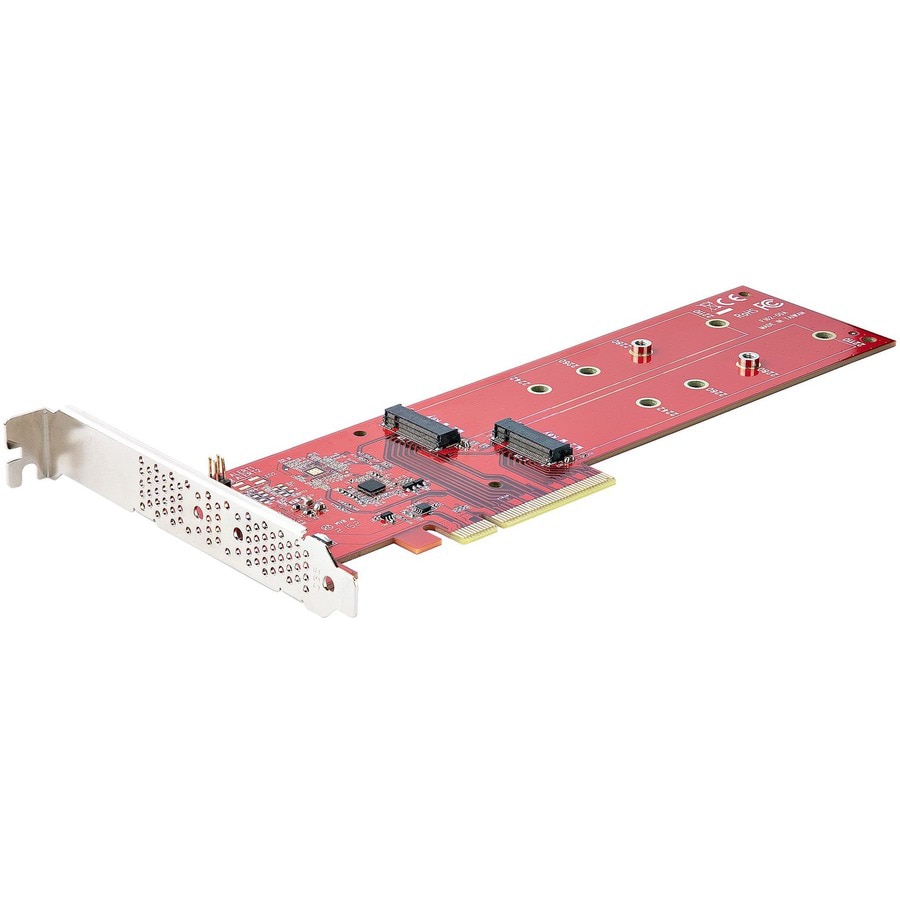 StarTech.com Dual M.2 PCIe SSD Adapter Card, NVMe/AHCI, PCIe 4.0, PC/Linux