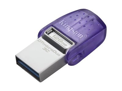 Thumbnail 2 of 2 for Kingston DataTraveler microDuo 3C - USB flash drive - 128 GB