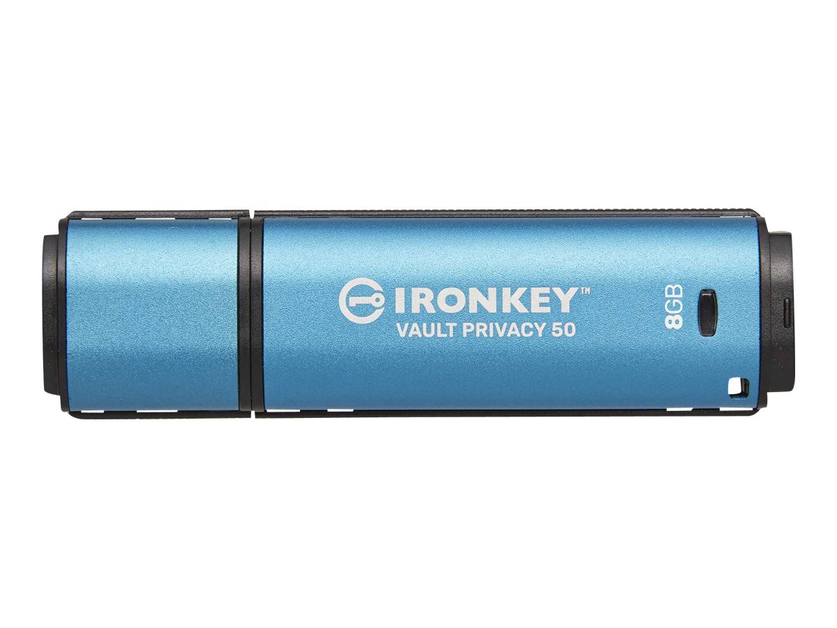 Kingston IronKey Vault Privacy 50 - USB flash drive - 8 GB - TAA Compliant - IKVP50/8GB - USB Flash Drives - CDW.com