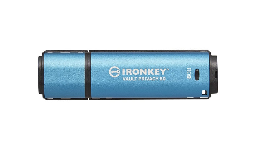Kingston IronKey Vault Privacy 50 Series - USB flash drive - 8 GB - TAA Compliant