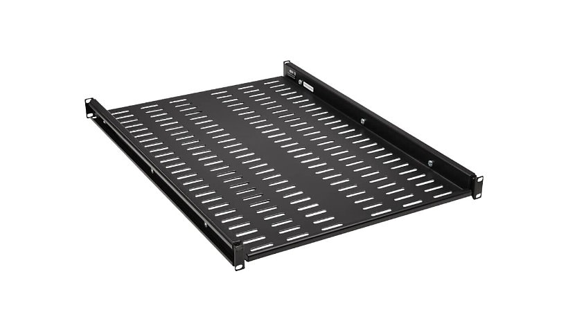 Tripp Lite SmartRack 1U Adjustable-Depth Rack Shelf - Steel, Vented, 250 lb. (113 kg) Capacity - rack shelf - 1U