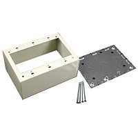 Wiremold Three-Gang Extra Deep Switch and Receptacle Box - Ivory
