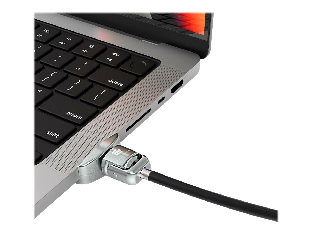 Thumbnail 3 of 6 for Compulocks Ledge Lock Adapter for MacBook Pro 16" M1, M2 & M3 with Keyed Cable Lock - security slot lock adapter